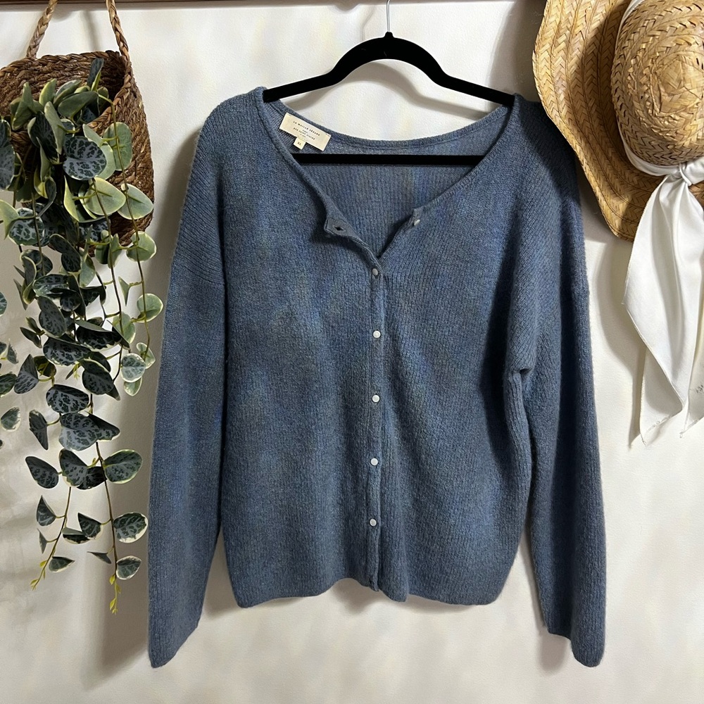 Sezane Gaspard Cardigan Vintage Blue - Size XL